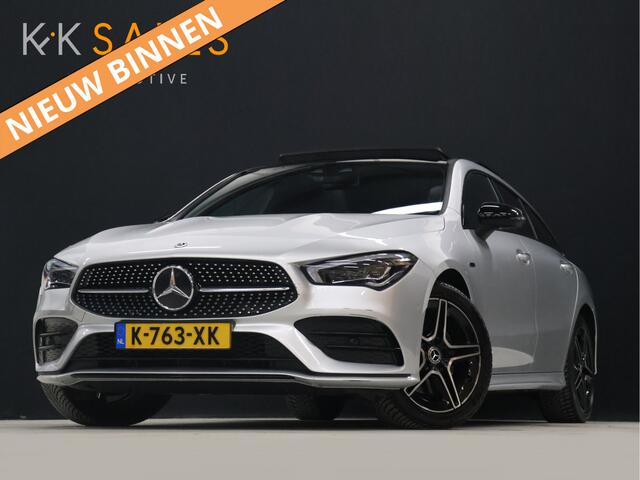 Mercedes-Benz CLA-KLASSE Shooting Brake 250 e Business Solution AMG Limited [SCHUIFKANTELDAK, MEMORY SEATS, CAMERA, PDC V+A, CRUISE CONTROL, SFEERVERLICHTING, STOELVERWARMING, BLUETOOTH, NAVIGATIE, AIRCO, AMG PAKKET, NIEUWSTAAT]
