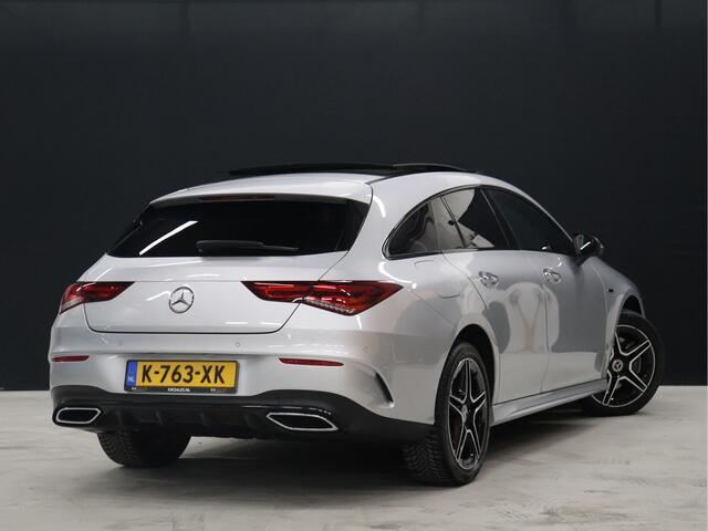 Mercedes-Benz CLA-KLASSE Shooting Brake 250 e Business Solution AMG Limited [SCHUIFKANTELDAK, MEMORY SEATS, CAMERA, PDC V+A, CRUISE CONTROL, SFEERVERLICHTING, STOELVERWARMING, BLUETOOTH, NAVIGATIE, AIRCO, AMG PAKKET, NIEUWSTAAT]