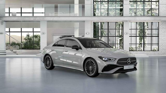 Mercedes-Benz CLA-KLASSE Mercedes-Benz CLA 180 Coupé Business Solution AMG | Panoramadak | Night pakket | MANUFAKTUR Alpin Grau |