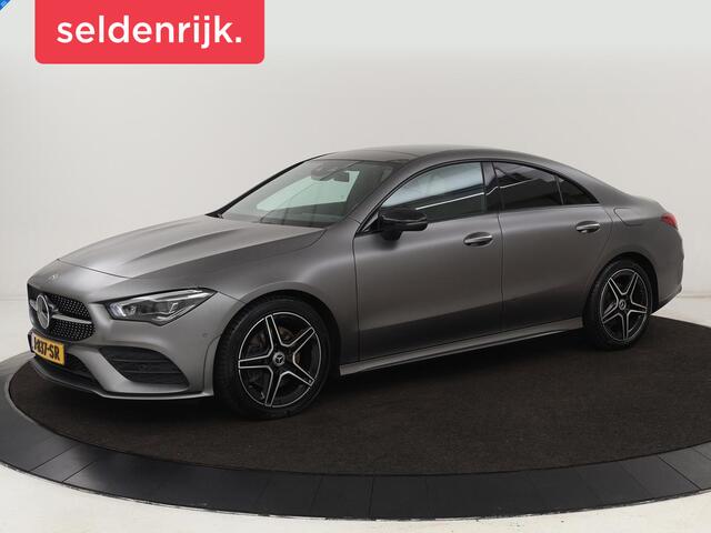 Mercedes-Benz CLA-KLASSE 200 Business Solution AMG | Panoramadak | Adaptive cruise | Carplay | Stoelverwarming | Camera | Matrix LED | Keyless | Navigatie | Leder/Alcantara | Widescreen | Designo Lak