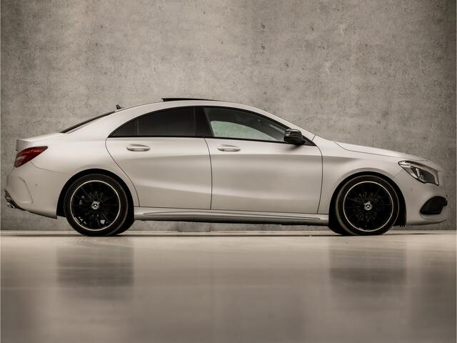 Mercedes-Benz CLA-KLASSE 180 AMG Sport Automaat (SCHUIFDAK, APPLE CARPLAY, GROOT NAVI, LEDER/ALCANTARA, STOELVERWARMING, SPORTSTOELEN, CRUISE, KEYLESS START, NIEUWSTAAT)