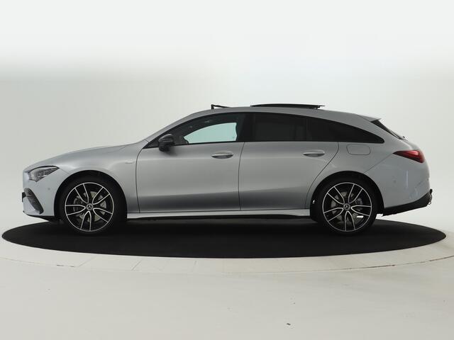 Mercedes-Benz CLA-KLASSE Shooting Brake 250 e Business Solution AMG | Trekhaak | AMG Line Plus pakket | Nightpakket | Parkeerpakket met 360°-camera | EASY PACK achterklep | Head-up display | Dodehoekassistent | Verwarmde stoelen vooraan |