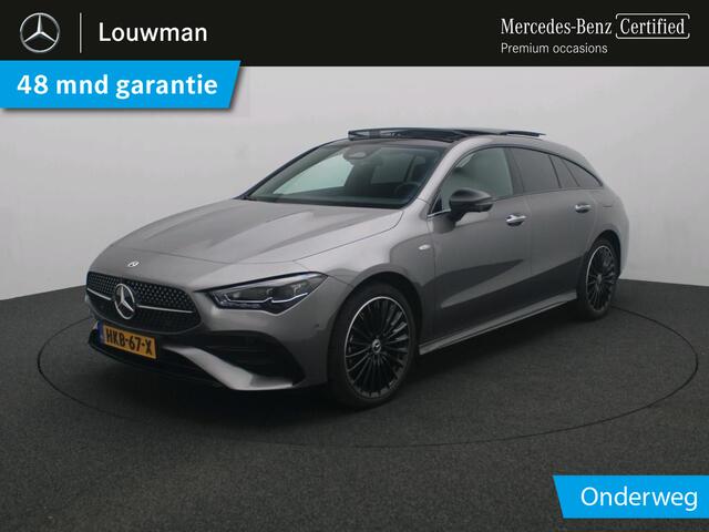 Mercedes-Benz CLA-KLASSE Shooting Brake 250 e AMG Nightpakket Plug-In Hybride | Panoramadak | Memory | Head Up display | 360° Camera | Dode Hoek Ass | Sfeerverlichting | Keyless Go | Inclusief 24 maanden Mercedes-Benz Certified garantie voor Europa.
