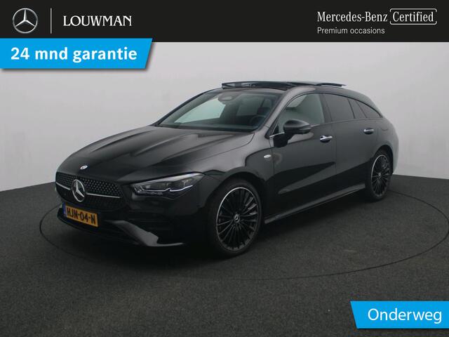Mercedes-Benz CLA-KLASSE Shooting Brake 250 e Star Edition LIMITED AMG Line | Night Pakket |Panorama Schuif-Kanteldak | Memory Stoelen | Head-up display | Parkeerpakket met 360°-camera. Inclusief 24 maanden Mercedes-Benz Certified garantie voor Europa.