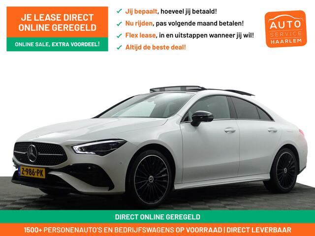 Mercedes-Benz CLA-KLASSE 250 e AMG Line Aut- Facelift, 360 camera, Stoplicht camera, Burmester Audio, Panoramadak, Sfeerverlichting