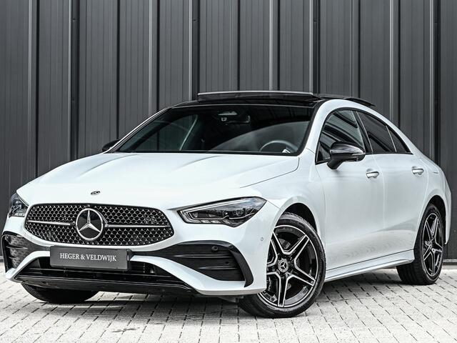 Mercedes-Benz CLA-KLASSE 250 e AMG Line | Panoramadak | Distronic | Night pack | Stoelverwarming | 360 camera | Keyless | Head-up | Ambiance interieur