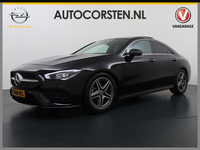 Mercedes-Benz CLA-KLASSE 180 Automaat AMG Business Solution Panoramadak Camera Widescreen cockpit Apple Carplay Android Auto Navi Pdc Cruise Control Stoelverwarming Privacy Glas Lmv Led DAB Licht en zichtpakket Premium pakket Dealeronderhouden 1e Eigenaar Origineel Nederlandse Au