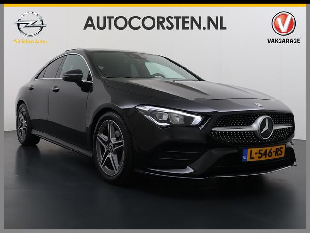 Mercedes-Benz CLA-KLASSE 180 Automaat AMG Business Solution Panoramadak Camera Widescreen cockpit Apple Carplay Android Auto Navi Pdc Cruise Control Stoelverwarming Privacy Glas Lmv Led DAB Licht en zichtpakket Premium pakket Dealeronderhouden 1e Eigenaar Origineel Nederlandse Au