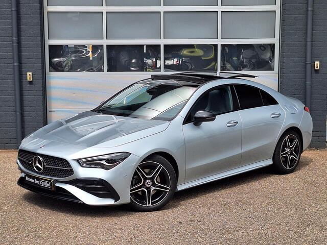 Mercedes-Benz CLA-KLASSE 180 Star Edition AMG Line | Panoramadak | Night Pakket | Achteruitrijcamera | Sfeerverlichting | Stoelverwarming | Widescreen | Keyless-GO