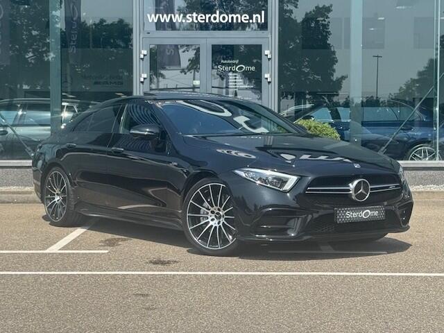 Mercedes-Benz CLS-KLASSE AMG 53 4MATIC+ Premium Plus l Schuif- / Kanteldak l Distronic Plus l Memory l Stoelverwamarming en Stoelventilatie l Head Up l LED adaptief l Airmatic l Keyless Go l Burmester l Sfeerverlichting l Nappa LEDER l AMG Night pakket l Achteruitrij camera | Dra