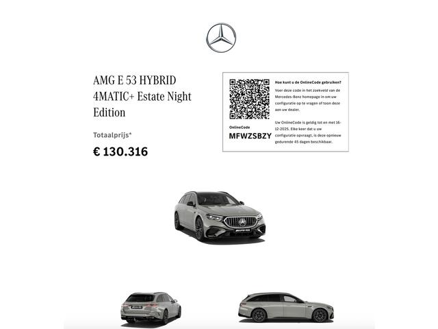 Mercedes-Benz E-KLASSE AMG 53 4MATIC+ 612pk Achterasbesturing Trekhaak