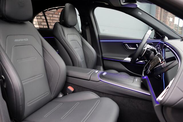 Mercedes-Benz E-KLASSE AMG 53 4MATIC+ Premium+ | 585pk | Hyperscreen | Achterasbesturing | Stoelventilatie | Trekhaak | Vlakkenverwarming | Soft-Close | Burmester | Zonweringspakket | 3D-Display | HUD |