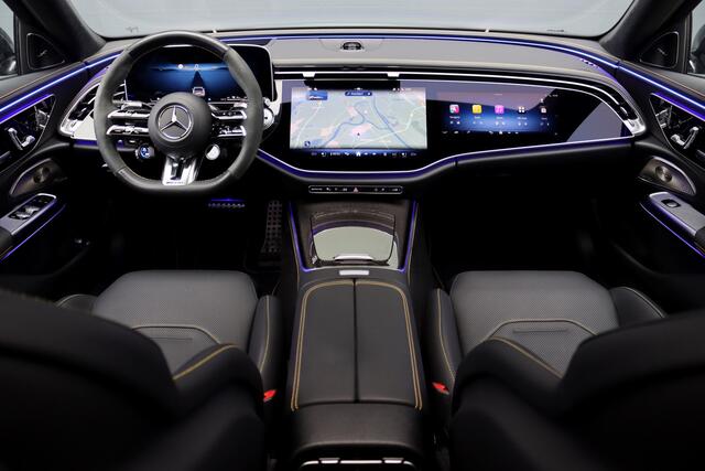 Mercedes-Benz E-KLASSE AMG 53 4MATIC+ Edition 1 | Hyperscreen | Achterasbesturing | AMG-performance Stoelen | Carbon | Distronic+ | Multicontourstoelen | Stoelventilatie | Zonnerollo's | HUD | 3D-Display |