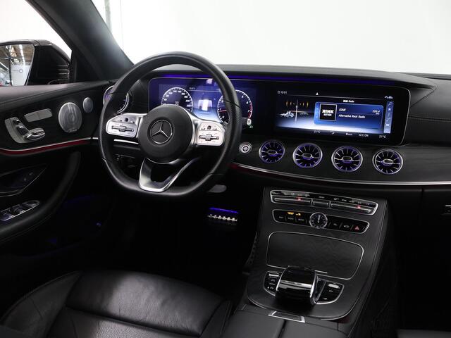 Mercedes-Benz E-KLASSE Coupé 200 Premium Plus | AMG | Night | Panoramadak | Memory | Burmester | Rijassistentiepakket | Lederen bekleding | 20" lichtmetalen velgen |