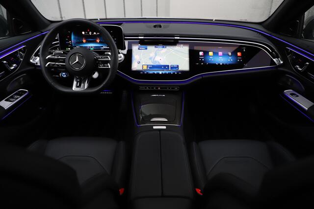 Mercedes-Benz E-KLASSE AMG 53 4MATIC+ | 612PK | Achterasbesturing | Hyperscreen | Schaalstoelen | Head-up | Burmester 4D | Keyless-go | Air-balance | 2024.