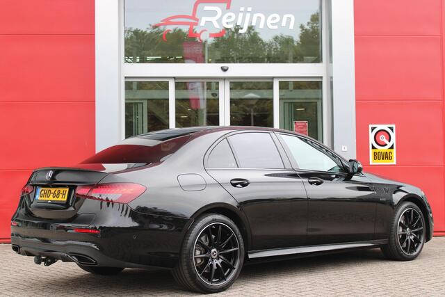 Mercedes-Benz E-KLASSE 300e 320PK BUSINESS SOLUTION AMG NIGHT EDITION | MULTISPAAKS AMG VELGEN | 360° CAMERA | | TREKHAAK | MULTIBEAM MATRIX LED KOPLAMPEN | LED ACHTERLICHTEN | ELEKTRISCH VERSTELBARE VOORSTOELEN MET GEHEUGEN FUNCTIE | ALCANTARA / KUNSTLEDEREN BEKLEDING | VOORS