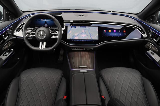 Mercedes-Benz E-KLASSE 450 4MATIC AMG Line Premium+ | Luchtvering | Hyperscreen | Achterasbesturing | Massage | Nappa Leder | Stoelventilatie | Soft-Close | Trekhaak | Burmester | HUD | Verwarmd Stuurwiel |