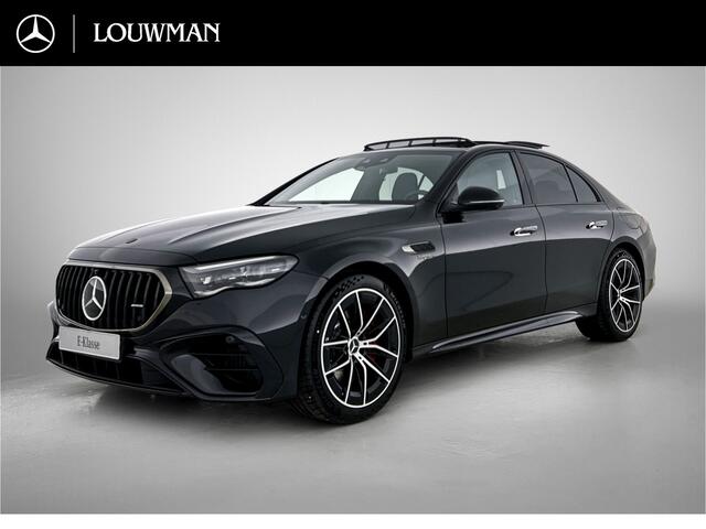 Mercedes-Benz E-KLASSE AMG 53 4MATIC+ Night Edition | Premium Plus | AMG Nightpakket ll | Winterpakket | AMG DYNAMIC PLUS pakket | Rijassistentiepakket Plus | USB-pakket Plus | Panoramaschuifdak | 360° camera | Burmester® 4D surround sound system | Remklauwen rood |