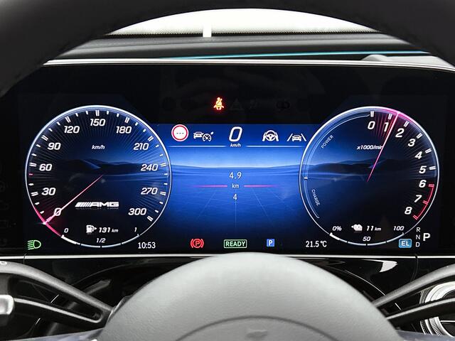 Mercedes-Benz E-KLASSE AMG 53 4MATIC+ Night Edition | Premium Plus | AMG Nightpakket ll | Winterpakket | AMG DYNAMIC PLUS pakket | Rijassistentiepakket Plus | USB-pakket Plus | Panoramaschuifdak | 360° camera | Burmester® 4D surround sound system | Remklauwen rood |
