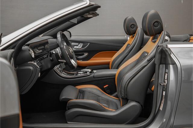 Mercedes-Benz E-KLASSE Cabrio AMG 53 4M Premium Plus Luchtvering Aircap Nappa Leder Burmester Stoelventilatie HUD