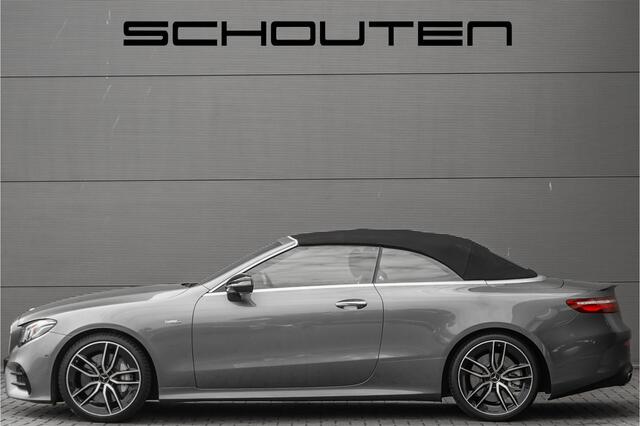 Mercedes-Benz E-KLASSE Cabrio AMG 53 4M Premium Plus Luchtvering Aircap Nappa Leder Burmester Stoelventilatie HUD