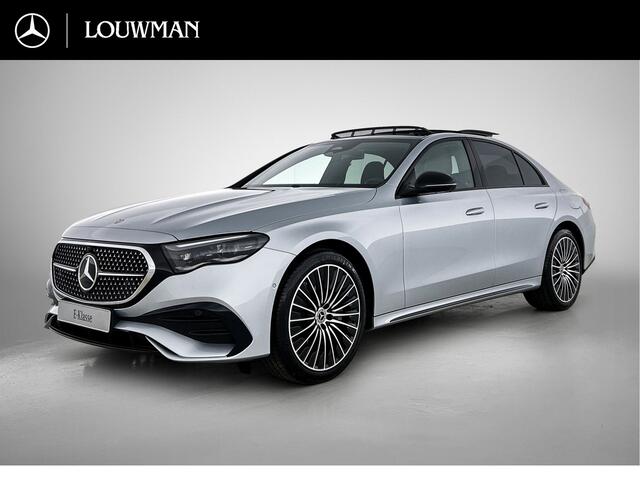 Mercedes-Benz E-KLASSE 300 e Sport Edition | Nightpakket | Parkeerpakket | Memorypakket | Trekhaak | Panoramaschuifdak | 360° camera | 20-inch multispaak AMG velgen | GUARD 360° | Warmtewerend, donkergetint glas |