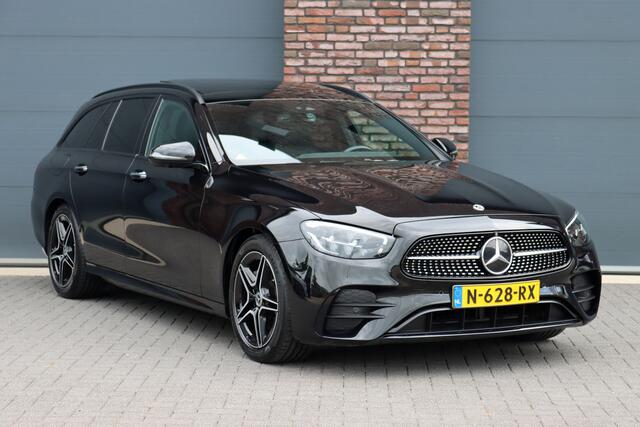 Mercedes-Benz E-estate 200 AMG Line Premium+ Aut9 | Panoramadak | Burmester | Memory | Trekhaak | Leder | Surround Camera | Keyless Go | Nightpakket |