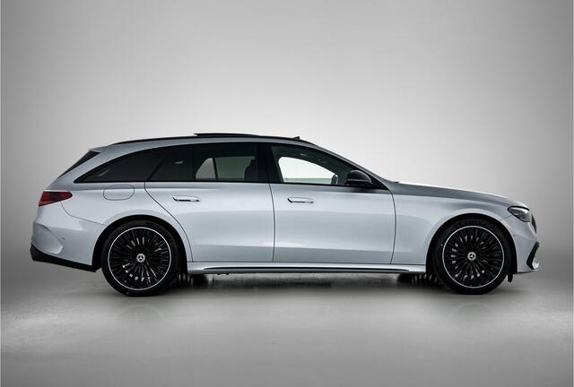 Mercedes-Benz E-estate 300 e Sport Edition | Nightpakket | Premiumpakket | Trekhaak | Rijassistentiepakket Plus | Lederen bekleding | Stoelventilatie/- verwarming voor | 20 inch multispaaks zwart |