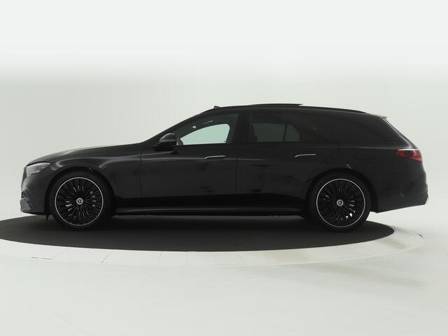 Mercedes-Benz E-estate 300e AMG-line Premium Plus | Trekhaak| Night pakket | Panorama schuif/kanteldak | Adapt.Cruise | Alarm scm3 | HUB | Burmester® Surround | leder pakket | Park pilot icm 360°-camera | Memory seats pack | Keyless Go | nw prijs ¤ 99.381,-