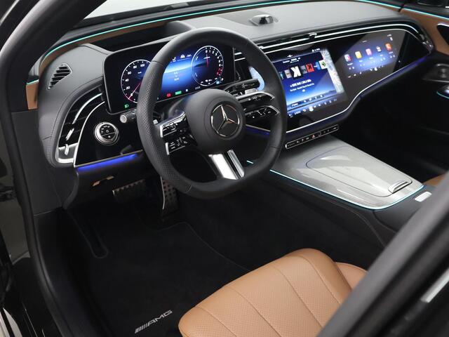Mercedes-Benz E-estate 300 e AMG Line | Superscreen | Head up display | Panoramadak | Trekhaak | Verlichte grille | Winter pakket |