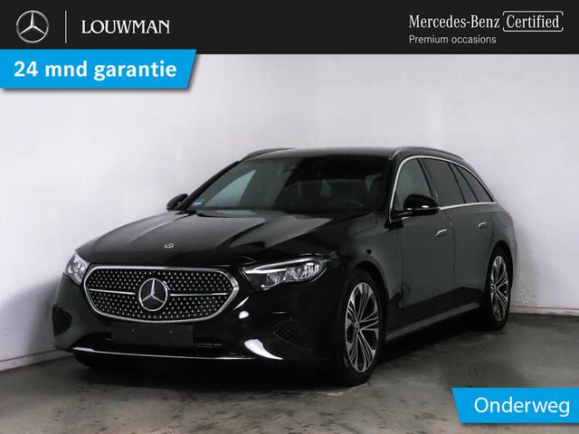 Mercedes-Benz E-estate 300 e Plug-In Hybride Distronic | Verlichte Grill | AC en DC Lader | Zwarte Hemel | Keyless-Go. Inclusief 24 maanden MB Certified garantie voor Europa.