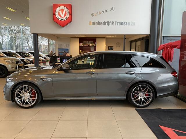Mercedes-Benz E-estate AMG 63 S 4MATIC Premium Plus, 612pk, NL Auto, Burmester, Panoramadak, Leder, Stoelverwarming/ventilatie/massage, Carbon Pakket, Navigatie, 360 Camera, Sfeerverlichting, Head Up, DAB, 20" Lmv
