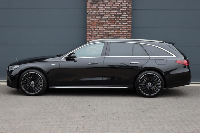 Mercedes-Benz E-estate 300 e Exclusive Line Premium+ | Luchtvering | Hyperscreen | Distronic+ | Stoelventilatie | HUD | Zonnerollo's | 3D-Display | Digital Light | Trekhaak | Soft-Close | Burmester |