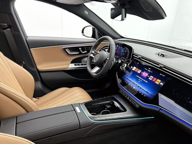 Mercedes-Benz E-estate 300 e Sport Edition | Trekhaak | Tona Bruin leder | Panoramadak | Rijassistentiepakket Plus | Burmester | Stoelverwarming Ventilatie | Inclusief 24 maanden Mercedes-Benz Certified garantie voor Europa |