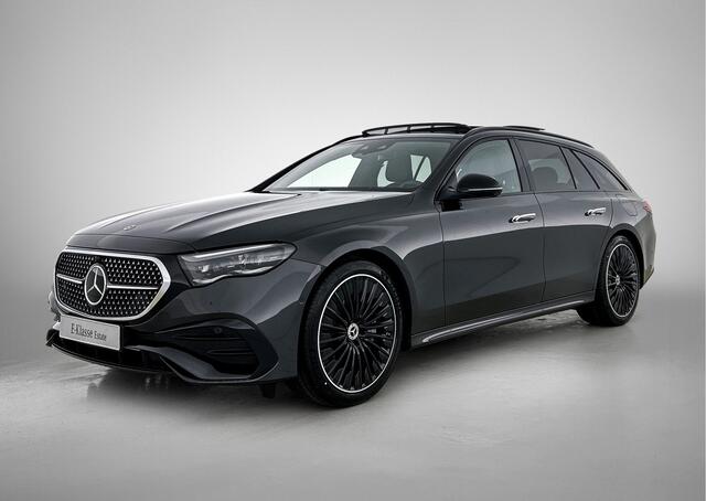 Mercedes-Benz E-estate 300 e Sport Edition | Premium pakket | Nightpakket | Rijassistentiepakket Plus | Trekhaak | 20 inch AMG velgen | Stoelventilatie voor | 360° camera | Burmester® 4D sound system | MBUX Superscreen | Augmented Reality navigatie |