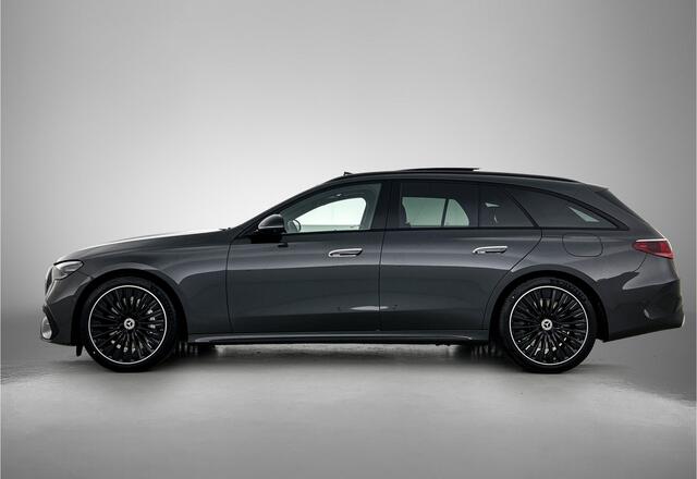 Mercedes-Benz E-estate 300 e Sport Edition | Premium pakket | Nightpakket | Rijassistentiepakket Plus | Trekhaak | 20 inch AMG velgen | Stoelventilatie voor | 360° camera | Burmester® 4D sound system | MBUX Superscreen | Augmented Reality navigatie |