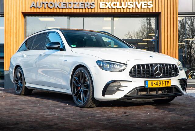 Mercedes-Benz E-estate 53 AMG 4MATIC Premium 360 Cam Panodak Burmester Ambient 360 Cam Leer Alcantara ACC Dode Hoek DAB+ E53