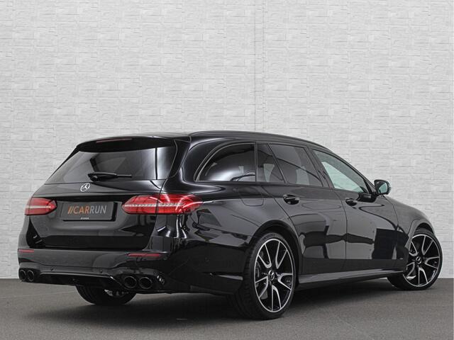 Mercedes-Benz E-estate 53 AMG 4MATIC | Luchtvering | Carbon | 360 View | Burmester | Panorama | Distronic+ | Memory | Multibeam-LED | Luchtvering | Leder | Widescreen | Trekhaak | Sfeerverlichting | Night-Pakket | 20'' | Carplay | Stoelverwarming |