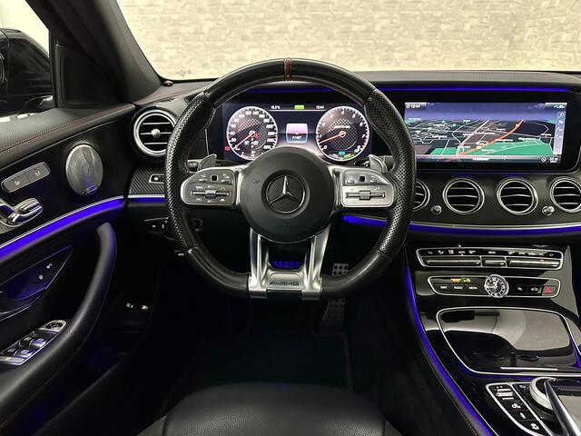 Mercedes-Benz E-estate 53 AMG 4MATIC | Luchtvering | Carbon | 360 View | Burmester | Panorama | Distronic+ | Memory | Multibeam-LED | Luchtvering | Leder | Widescreen | Trekhaak | Sfeerverlichting | Night-Pakket | 20'' | Carplay | Stoelverwarming |