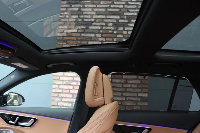 Mercedes-Benz E-estate 300 e AMG Line | Distronic | Trekhaak | Burmester | Stoelventilatie | Panoramadak | Digital Light | Surround Camera | Keyless Go | Zonnerollo's |