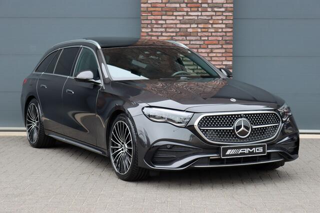 Mercedes-Benz E-estate 300 e AMG Line | Hyperscreen | Luchtvering | Distronic+ | Trekhaak | Burmester | HUD | Verwarmd Stuurwiel | Panoramadak | Digital Light | Achterbank Verwarmd |
