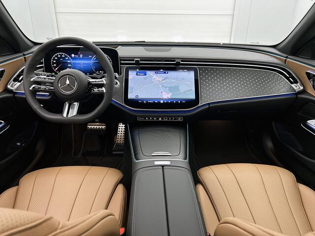 Mercedes-Benz E-estate 300 e Business Solution AMG | Winterpakket | Nightpakket | Comfortpakket Plus | Trekhaak | Head-up display | Panoramaschuifdak | Sierelement zwart essenhout |