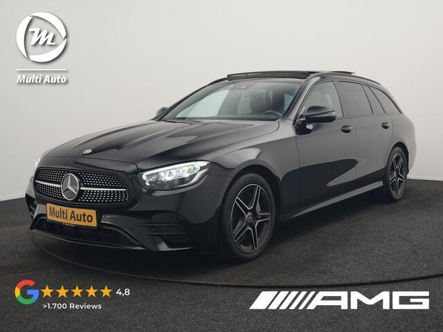 Mercedes-Benz E-estate 300 e AMG Line PHEV 320pk Dealer O.H. | Panodak | Camera | Alcantara Sportstoelen Verwarmd | Sfeerverlichting | Blis | Apple Carplay | Night Pakket | Virtual | Navigatie | DAB | Plug In Hybrid |