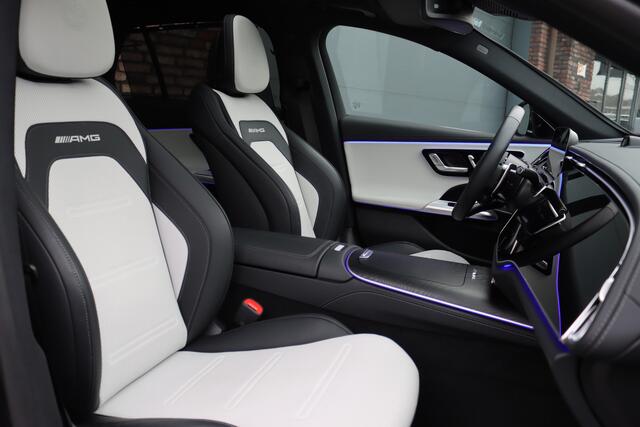 Mercedes-Benz E-estate AMG 53 4MATIC+ Premium+ | 585pk | Hyperscreen | Achterasbesturing | Distronic | Zonweringspakket | Trekhaak | Verwarmd Stuurwiel | HUD | Burmester | 3D-Display |