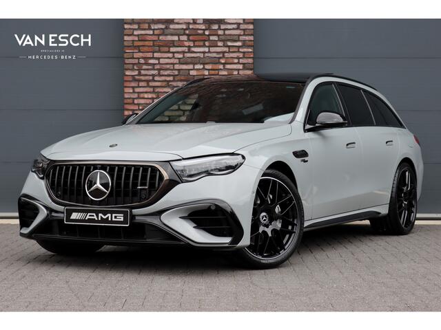 Mercedes-Benz E-estate AMG 53 4MATIC+ Premium+ | 585pk | Hyperscreen | Achterasbesturing | Distronic+ | Trekhaak | 3D-Display | Panoramadak | Digital Light | Burmester | HUD |