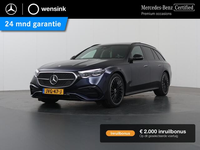 Mercedes-Benz E-estate 300e Sport Edition | AMG | Panoramaschuifdak | Premium pakket | Leder pakket | Burmester | Stoelventilatie | Night pakket | Trekhaak |