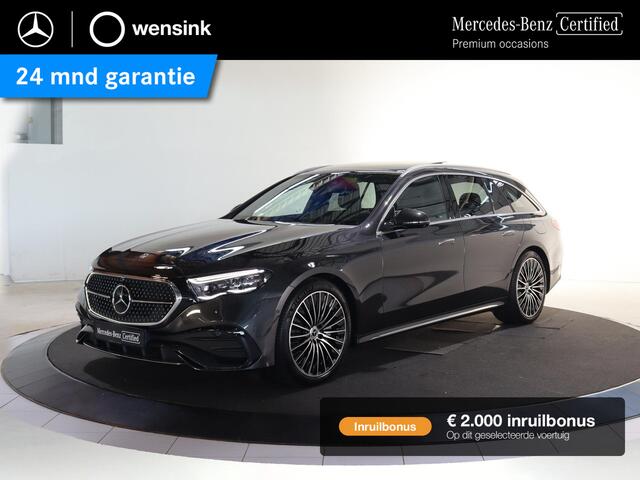 Mercedes-Benz E-estate 300e Sport Edition | AMG | Panoramaschuifdak | Premium pakket | Stoelventilatie | Superscreen | Rij-assistentiepakket Plus | Leder pakket | Burmester | 360° camera | DISTRONIC |