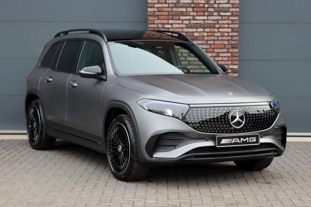 Mercedes-Benz EQB 350 4MATIC AMG Line 71 kWh | 40.500,- Netto | Distronic | Memory | HUD | Verwarmd Stuurwiel | Trekhaak | Burmester | Panoramadak | Keyless Go | Surround Camera | Vario-Achterbank |