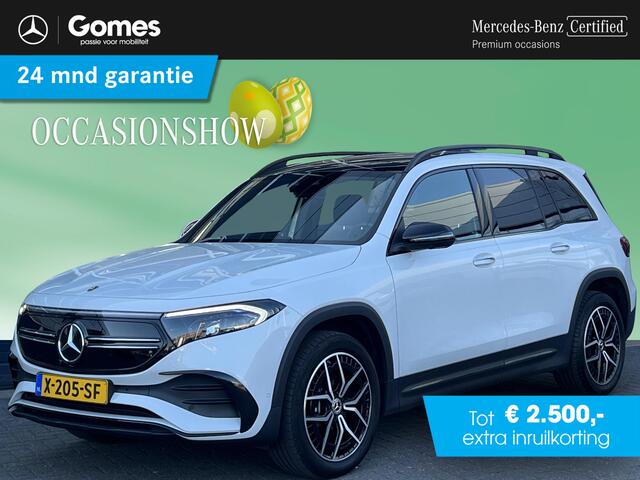 Mercedes-Benz EQB 250+ | AMG Line | Panoramadak | Night Pakket | Business Plus Pakket | Elektrisch Verstelbare Stoelen + Memory | Dodehoekassistent | 360° Camera | Advanced Sound System | Sfeerverlichting | Stoelverwarming