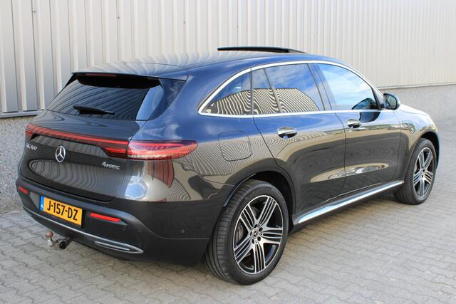 Mercedes-Benz EQC 400 4MATIC Premium Plus 80 kWh Accu 95% | Trekhaak | Burmester | Schuifdak | Memory | Distronic | HeadUp | Beige Leder | Dealer Onderhouden | BTW